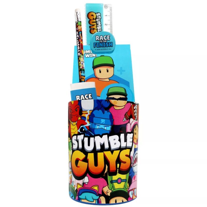 Conjunto Escolar Stumble Guys Papelaria com 7 Peças