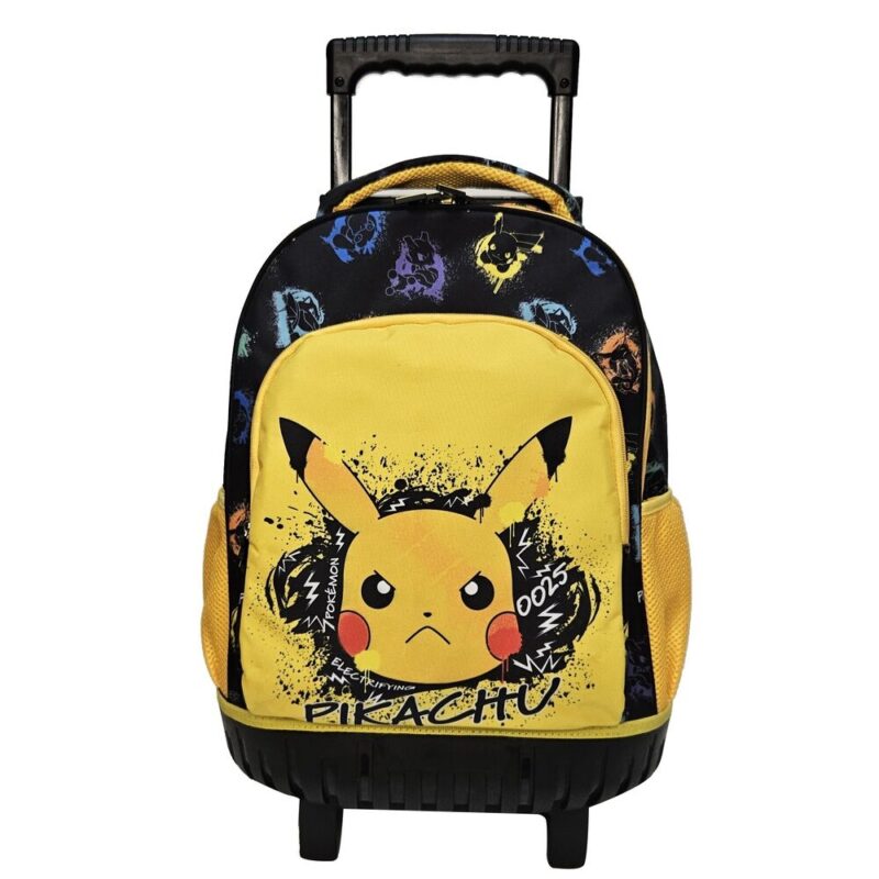 Mochila Trolley do Pikachu Pokemon Escolar com 44 cm