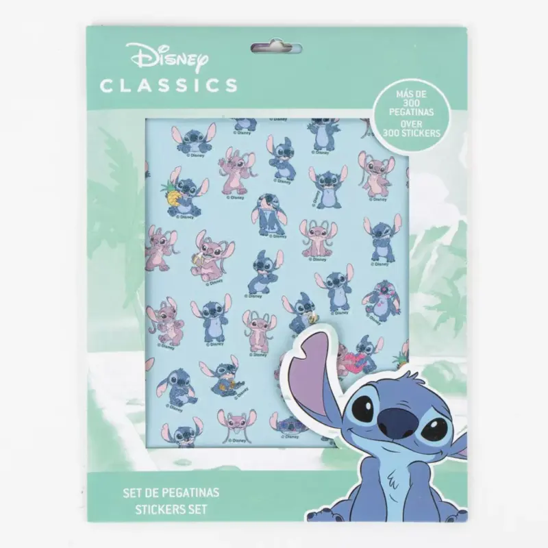 300 Autocolantes Festa do Tema Stitch Disney