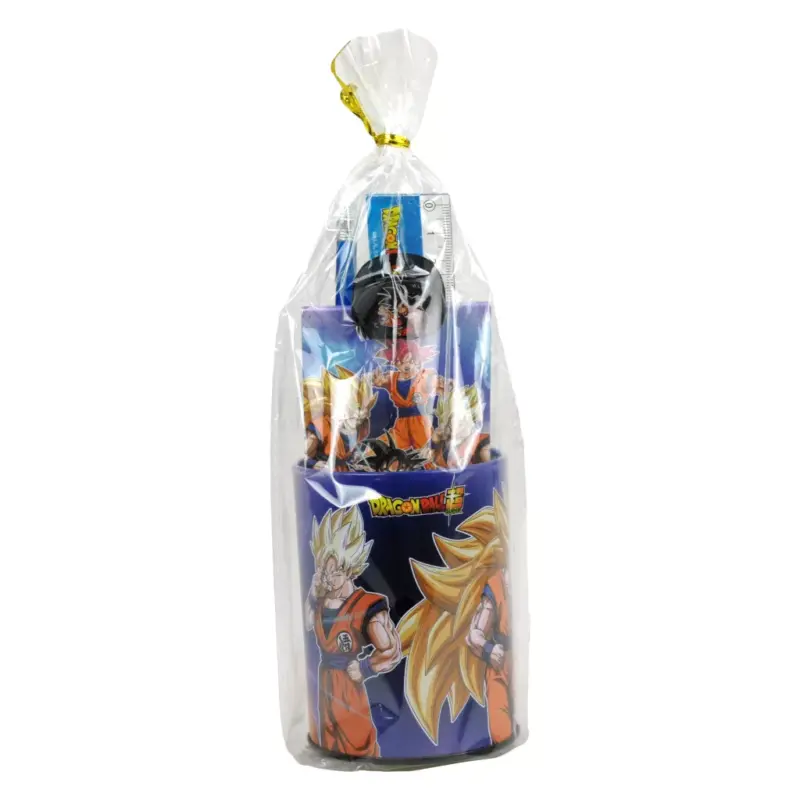 Conjunto Material Escolar Dragon Ball Z com 7 Peças