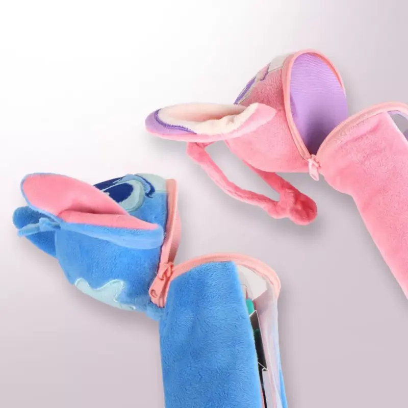 Estojo do Stitch Escolar em Peluche com Material