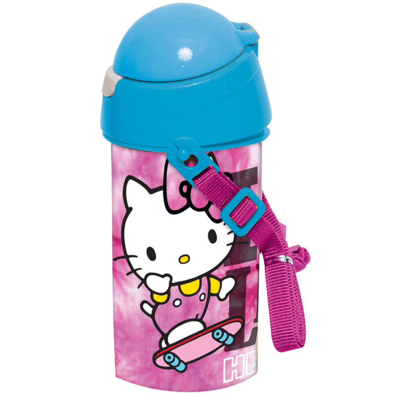 Garrafa da Hello Kitty Rosa Plástico 500 ml com Alça